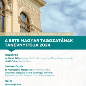 A Babeş–Bolyai Tudományegyetem Magyar Tagozatának hivatalos tanévnyitó ünnepsége