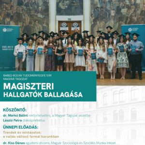 A Babeș–Bolyai Tudományegyetem magyar tagozatos magiszteri hallgatóinak ballagása