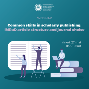 Common skills in scholarly publishing: IMRaD article structure and journal choice, la UBB