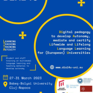 Workshop-uri care urmăresc testarea practicilor digitale în pedagogia limbilor străine, pentru cadre didactice și studenți, organizate la UBB