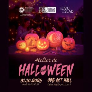 Atelier creativ de pictat dovleci de Holloween, la UBB Art Hall
