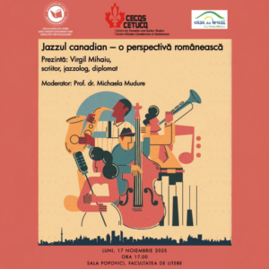 Eveniment cultural la UBB: „Jazzul canadian – o perspectivă românească” cu Virgil Mihaiu