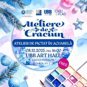 UBB organizează un atelier de pictat lucrări de Crăciun în acuarelă