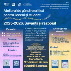 „Savanții și războiul” – ateliere de gândire critică la UBB