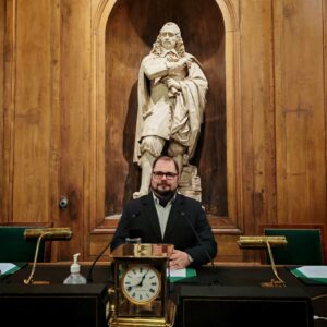 Prelegere la Academia de Științe Morale si Politice a Franței susținută de un profesor al UBB