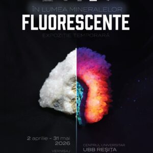 Expoziție interactivă despre minerale fluorescente, la UBB Reșița