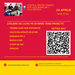 UBB dedică luna aprilie Științei Participative prin ateliere interactive pentru comunitate