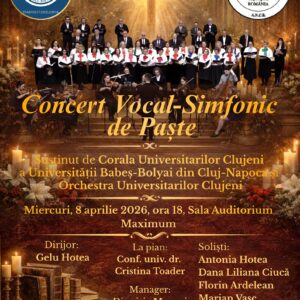 Concert Vocal-Simfonic de Paște la Universitatea Babeș-Bolyai