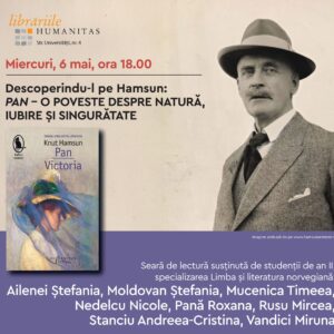Seară de lectură scandinavă UBB la Humanitas: „Pan” de Knut Hamsun