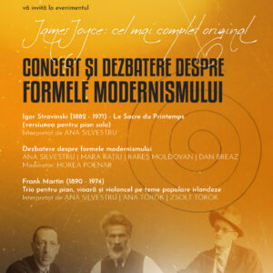 Eveniment dedicat modernismului european la UBB Cultural: James Joyce, Brâncuși și Stravinski