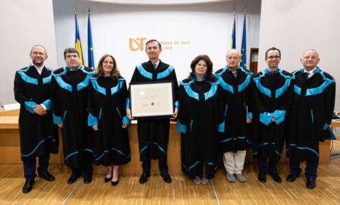 Prorectorul UBB Adrian-Olimpiu Petrușel, distins cu titlul Doctor Honoris Causa Scientiarum al Universității de Vest din Timișoara