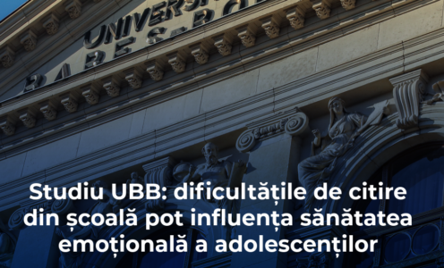 Dificultățile de citire din școală pot influența sănătatea emoțională a adolescenților, arată un studiu coordonat de cercetătorii UBB