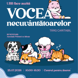 UBB invită comunitatea clujeană la târgul caritabil „Vocea necuvântătoarelor”