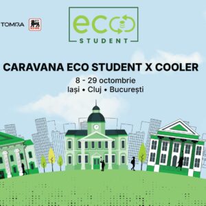 Caravana ECO Student x Cooler ajunge la UBB: Studenții sunt încurajați să transforme reciclarea SGR într-un obicei zilnic
