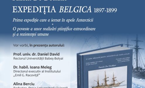 Volumul „Expediția Belgica 1897–1899. Prima expediție care a iernat în apele Antarcticii. O poveste a unor realizări științifice extraordinare și a rezistenței umane”, lansat de UBB în prezența autorului